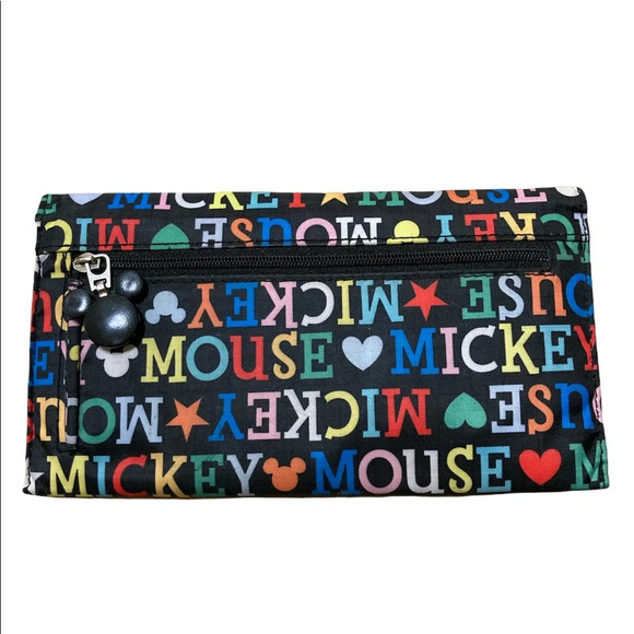 Walt Disney Black Wallet Vintage - Picture 3 of 4